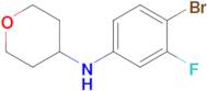 n-(4-Bromo-3-fluorophenyl)tetrahydro-2h-pyran-4-amine