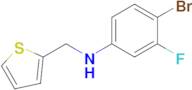 4-Bromo-3-fluoro-N-(thiophen-2-ylmethyl)aniline