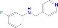 3-Fluoro-N-(pyridin-4-ylmethyl)aniline