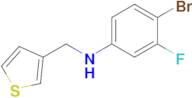 4-Bromo-3-fluoro-N-(thiophen-3-ylmethyl)aniline