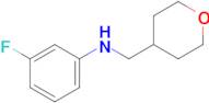 3-Fluoro-N-((tetrahydro-2h-pyran-4-yl)methyl)aniline