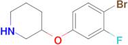 3-(4-Bromo-3-fluorophenoxy)piperidine