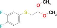 (3,4-Difluorophenyl)(2,2-dimethoxyethyl)sulfane