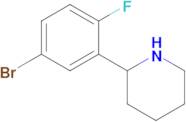 2-(5-Bromo-2-fluorophenyl)piperidine