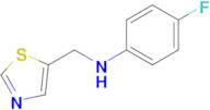 4-Fluoro-N-(thiazol-5-ylmethyl)aniline