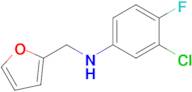 3-Chloro-4-fluoro-N-(furan-2-ylmethyl)aniline