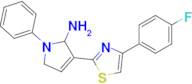 3-(4-(4-Fluorophenyl)thiazol-2-yl)-1-phenyl-2,5-dihydro-1h-pyrrol-2-amine