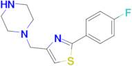 2-(4-Fluorophenyl)-4-(piperazin-1-ylmethyl)thiazole