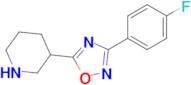 3-(4-Fluorophenyl)-5-(piperidin-3-yl)-1,2,4-oxadiazole