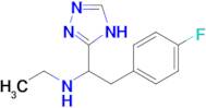 n-Ethyl-2-(4-fluorophenyl)-1-(4h-1,2,4-triazol-3-yl)ethan-1-amine