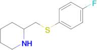 2-(((4-Fluorophenyl)thio)methyl)piperidine