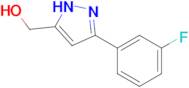 (3-(3-Fluorophenyl)-1h-pyrazol-5-yl)methanol