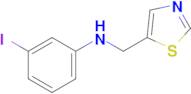 3-Iodo-N-(thiazol-5-ylmethyl)aniline