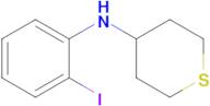 n-(2-Iodophenyl)tetrahydro-2h-thiopyran-4-amine