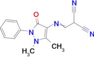 2-{[(1,5-dimethyl-3-oxo-2-phenyl-2,3-dihydro-1H-pyrazol-4-yl)imino]methyl}propanedinitrile