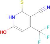 6-hydroxy-2-sulfanylidene-4-(trifluoromethyl)-1,2-dihydropyridine-3-carbonitrile
