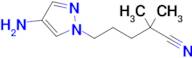 5-(4-Amino-1h-pyrazol-1-yl)-2,2-dimethylpentanenitrile