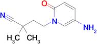 4-(5-Amino-2-oxopyridin-1(2h)-yl)-2,2-dimethylbutanenitrile