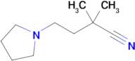 2,2-Dimethyl-4-(pyrrolidin-1-yl)butanenitrile