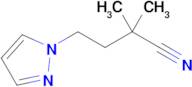 2,2-Dimethyl-4-(1h-pyrazol-1-yl)butanenitrile