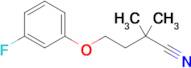 4-(3-Fluorophenoxy)-2,2-dimethylbutanenitrile