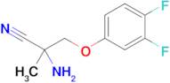 2-Amino-3-(3,4-difluorophenoxy)-2-methylpropanenitrile