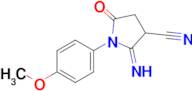 2-imino-1-(4-methoxyphenyl)-5-oxopyrrolidine-3-carbonitrile