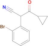 2-(2-Bromophenyl)-3-cyclopropyl-3-oxopropanenitrile