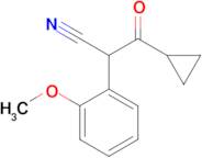 3-Cyclopropyl-2-(2-methoxyphenyl)-3-oxopropanenitrile