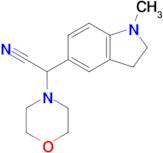 2-(1-Methylindolin-5-yl)-2-morpholinoacetonitrile