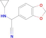 2-(Benzo[d][1,3]dioxol-5-yl)-2-(cyclopropylamino)acetonitrile