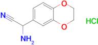 2-Amino-2-(2,3-dihydrobenzo[b][1,4]dioxin-6-yl)acetonitrile hydrochloride