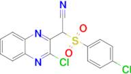 2-((4-Chlorophenyl)sulfonyl)-2-(3-chloroquinoxalin-2-yl)acetonitrile