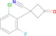 1-(2-Chloro-6-fluorophenyl)-3-oxocyclobutane-1-carbonitrile