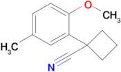 1-(2-Methoxy-5-methylphenyl)cyclobutane-1-carbonitrile