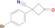 1-(4-Bromophenyl)-3-oxocyclobutane-1-carbonitrile