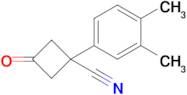1-(3,4-Dimethylphenyl)-3-oxocyclobutane-1-carbonitrile