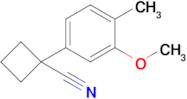 1-(3-Methoxy-4-methylphenyl)cyclobutane-1-carbonitrile