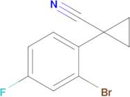 1-(2-Bromo-4-fluorophenyl)cyclopropane-1-carbonitrile