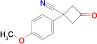 1-(4-Methoxyphenyl)-3-oxocyclobutane-1-carbonitrile