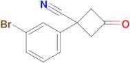 1-(3-Bromophenyl)-3-oxocyclobutane-1-carbonitrile