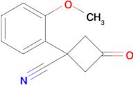 1-(2-Methoxyphenyl)-3-oxocyclobutane-1-carbonitrile