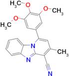 3-Methyl-1-(3,4,5-trimethoxyphenyl)benzo[4,5]imidazo[1,2-a]pyridine-4-carbonitrile