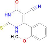 6-(2-Methoxyphenyl)-4-oxo-2-thioxo-1,2,3,4-tetrahydropyrimidine-5-carbonitrile