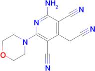 2-Amino-4-(cyanomethyl)-6-morpholinopyridine-3,5-dicarbonitrile