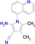 2-Amino-4,5-dimethyl-1-(quinolin-5-yl)-1h-pyrrole-3-carbonitrile