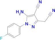 5-Amino-3-(cyanomethyl)-1-(4-fluorophenyl)-1h-pyrazole-4-carbonitrile
