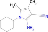 2-Amino-1-cyclohexyl-4,5-dimethyl-1h-pyrrole-3-carbonitrile