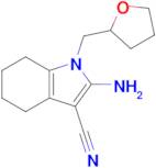 2-Amino-1-((tetrahydrofuran-2-yl)methyl)-4,5,6,7-tetrahydro-1h-indole-3-carbonitrile
