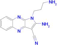 2-Amino-1-(3-aminopropyl)-1h-pyrrolo[2,3-b]quinoxaline-3-carbonitrile